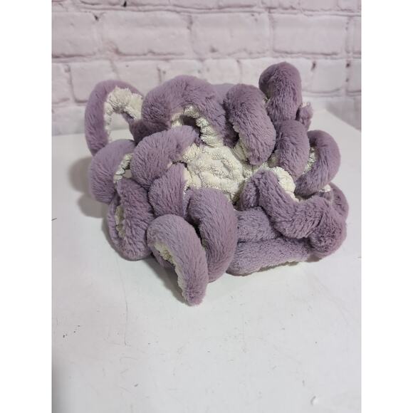 Purple Jellycat Octopus Stuffed Animal Baby Plush 6” Lilac Little Maya No Tag - Picture 7 of 10
